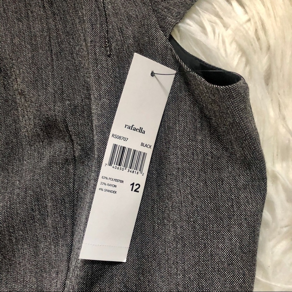 { Rafaella } NWT Gray Cap-sleeve Workwear Dress - Picture 6 of 8